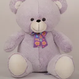 Dukiekooky Super Cute & Adorable Purple Teddy Bear with Floral Ribbon Bow Plush Soft Toy -Height 50 cm-picture-36