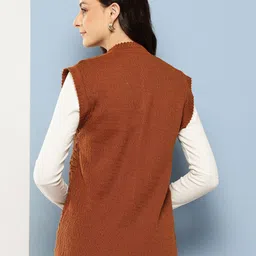 BAESD Women Sleeveless Woollen Cardigan image 4