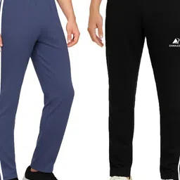 Diwazzo Men Pack Of 2 Cotton Mid Rise Track Pants-picture-25