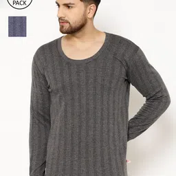 mack jonney VIMAL JONNEY Men Pack of 2 Thermal Tops-picture-12