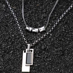 French Accent Men Silver-Plated Chain-image-77