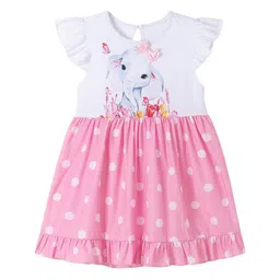StyleCast x Revolte Girls Polka Dot Colourblocked A-Line Midi Dress-picture-13