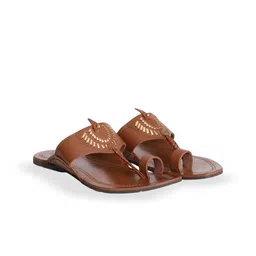 Mojutti Men Ethnic Leather Comfort Sandals image 4