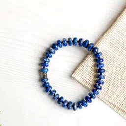 Bamboology Women Silver Lapis Lazuli Handcrafted Bracelet image 4
