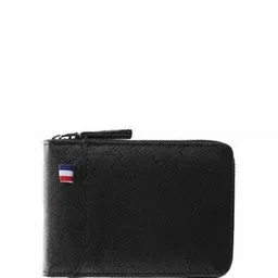 SZN Men Textured Leather Zip Around Card Holder-image-7