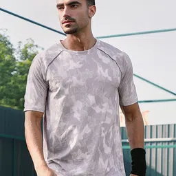 Campus Sutra Men Abstract Printed Round Neck T-shirt-picture-18