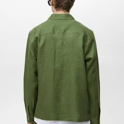 MANGO MAN Pure Linen Casual Shirt image 4