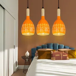 KINIS Modern and Unique Style Orange Aluminium Quirky Ceiling Lamp image 3