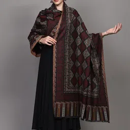 Exotic India Women Paisley Woven Design Shawl image 2