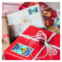 Zyozi Shubh Annaprashan Bengali Font Thank You Tags Blue  - Pack of 30 image 3