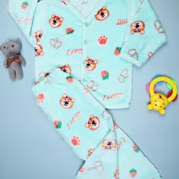 V-Mart Infant Boys Printed Pure Cotton Shirt With Pyjamas-image-94