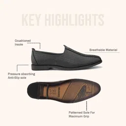 HERE&NOW Men Textured Formal Loafers image 2