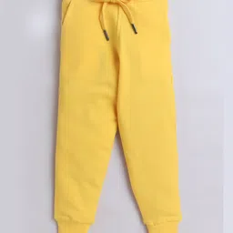 Knitting Doodles Pure Cotton Terry Pack Of 2 Solid Pants - Grey & Yellow image 5