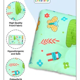 little boo LittleBoo Premium Memory Foam Head Shaping Pillow Animal Print - Green image 4