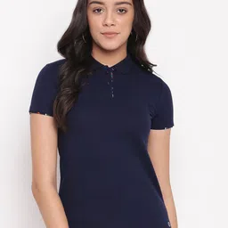 Miss Grace Women Polo Collar T-shirt-image-1