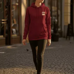 Dagcros Girls Printed Hooded Sweatshirt image 3