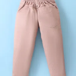 Rikidoos Full Sleeves Abstract Printed Shirt With Pant Suspender & Bow Set - White & Peach image 5