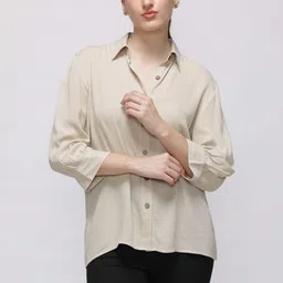 IDK Women Three-Quarter Sleeves Shirt Style Top-image-19