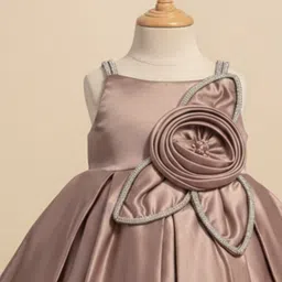 Lagorii Satin Fit & Flare Dress image 3