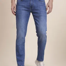 JADE BLUE Men Slim Fit High-Rise Heavy Fade Jeans-image-80