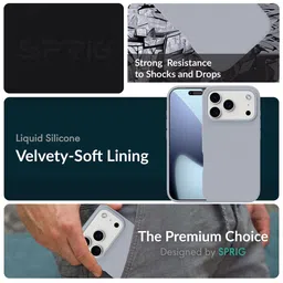 SPRIG Liquid Silicone iPhone 17 Pro Max Back Case image 2