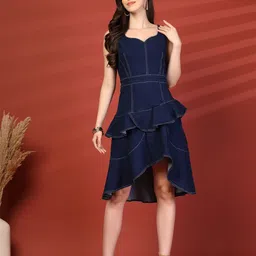 plusS Ruffled A-Line Midi Dress-picture-32