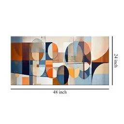 999Store Blue & White Ocean Waves Canvas Wall Art image 5