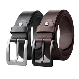 SHOPGLOBAL Men Pack Of 2 Solid Slim Leather Formal Belt image 1