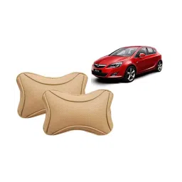 Auto Pearl Beige Dots CV Car Neck Rest Pillow Compatible for Opel Astra-picture-17