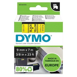 DYMO 9mm x 7m Black Print on Yellow Tape Self-Adhesive Labels for Label Printer, V150226-picture-16