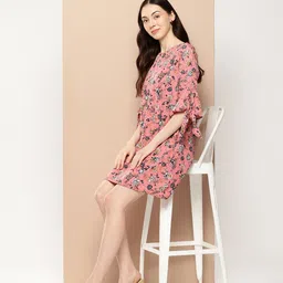 encore by INVICTUS Floral Print A-Line Dress-picture-26