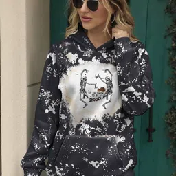 HERE&NOW Women Graphic Printed Hooded Sweatshirt-picture-48