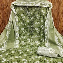 Panzora Printed Unstitched Dress Material image 3