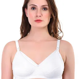Liigne Women Pack of 4 Full Coverage Non Padded Maternity Cotton Bra image 4