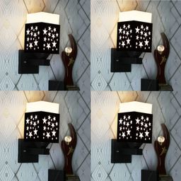 Gojeeva Black Wood Square Shaped Wall Lamp-picture-26