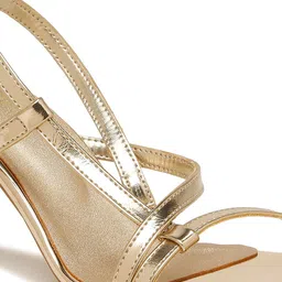 Flat n Heels Solid Strappy Slim Sandals image 3