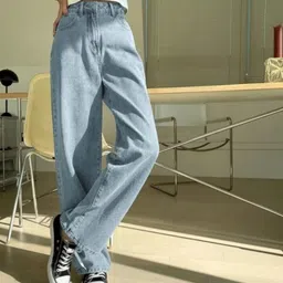 srk collection Women Regular High Rise Light Blue Jeans-picture-11