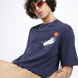 glitchez Urban Essential Printed Relaxed Fit T-shirt-picture-24