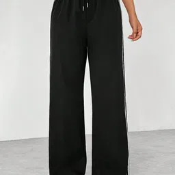 TABADTOD Women Striped Relaxed Loose Fit Trousers-picture-24