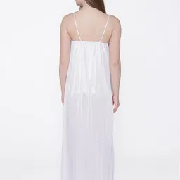 PHALIN Women Multicoloured Satin Printed Nightdress image 5