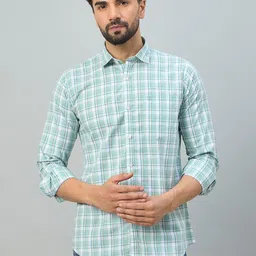 Duke Men Slim Fit Checked Casual Shirt-picture-22