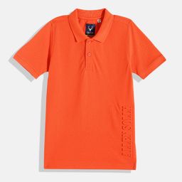 Allen Solly Junior Boys Printed Polo Collar Pure Cotton T-shirt-picture-1