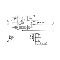 Leader 1-1/2 Inch, 40 mm Stainless Steel Ball Valve CSS 013 image 3