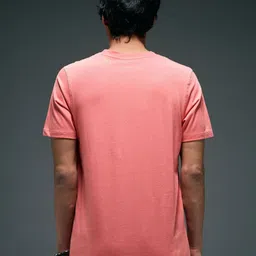 Flying Machine Brand Logo Printed Round Neck Cotton T-shirt image 4