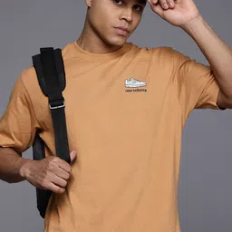 New Balance Drop-Shoulder Sleeves Pure Cotton T-shirt-picture-40