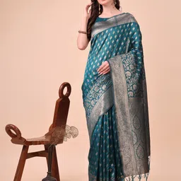 Panzora Woven Design Zari Banarsi Saree-picture-25