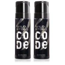 wild stone code Wild stone Men Set of 2 Code Chrome Body Perfumes image 1