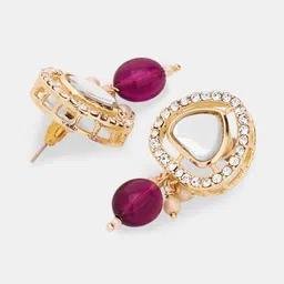 Forever Glam by Pantaloons Geometric Drop Earrings image 4