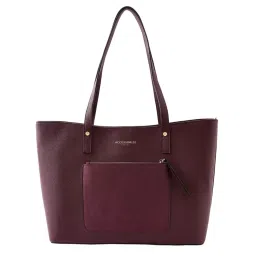Accessorize London Women'S Faux Leather Burgundy Eleanor Tote Bag-picture-40