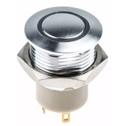 RS PRO Illuminated Push Button Switch Latching 16 mm SPST Blue White LED 36 V DC, 1759216 image 2